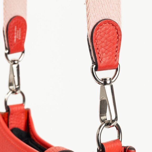 Hermes Evelyne TPM Rouge Pavoine Taurillon Clemence Leather Shoulder Bag - Picture 7 of 14